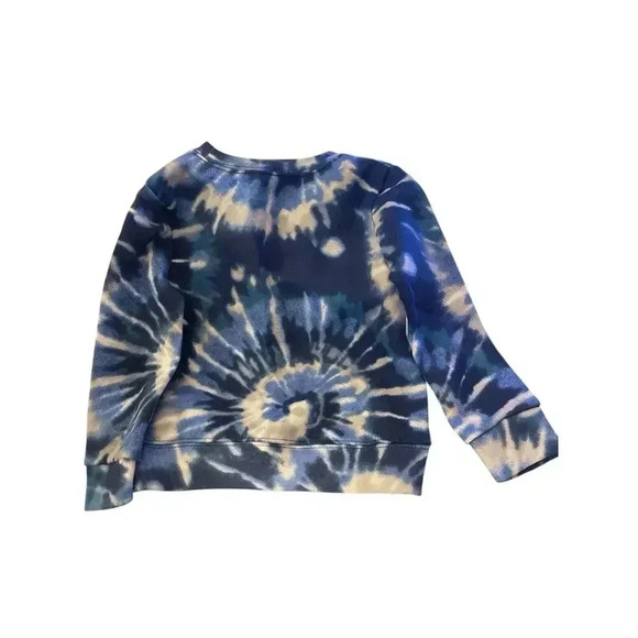 GARAINIMAL SIZE 3T MONTH BLUE AND WHITE TIE DYE SWEATSHIRT - Picture 2 of 2